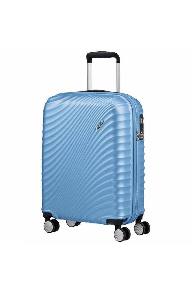 american tourister blue trolley