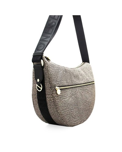 BORBONESE Bolsa Mujer Natural-Negro - 934108-I15-X11