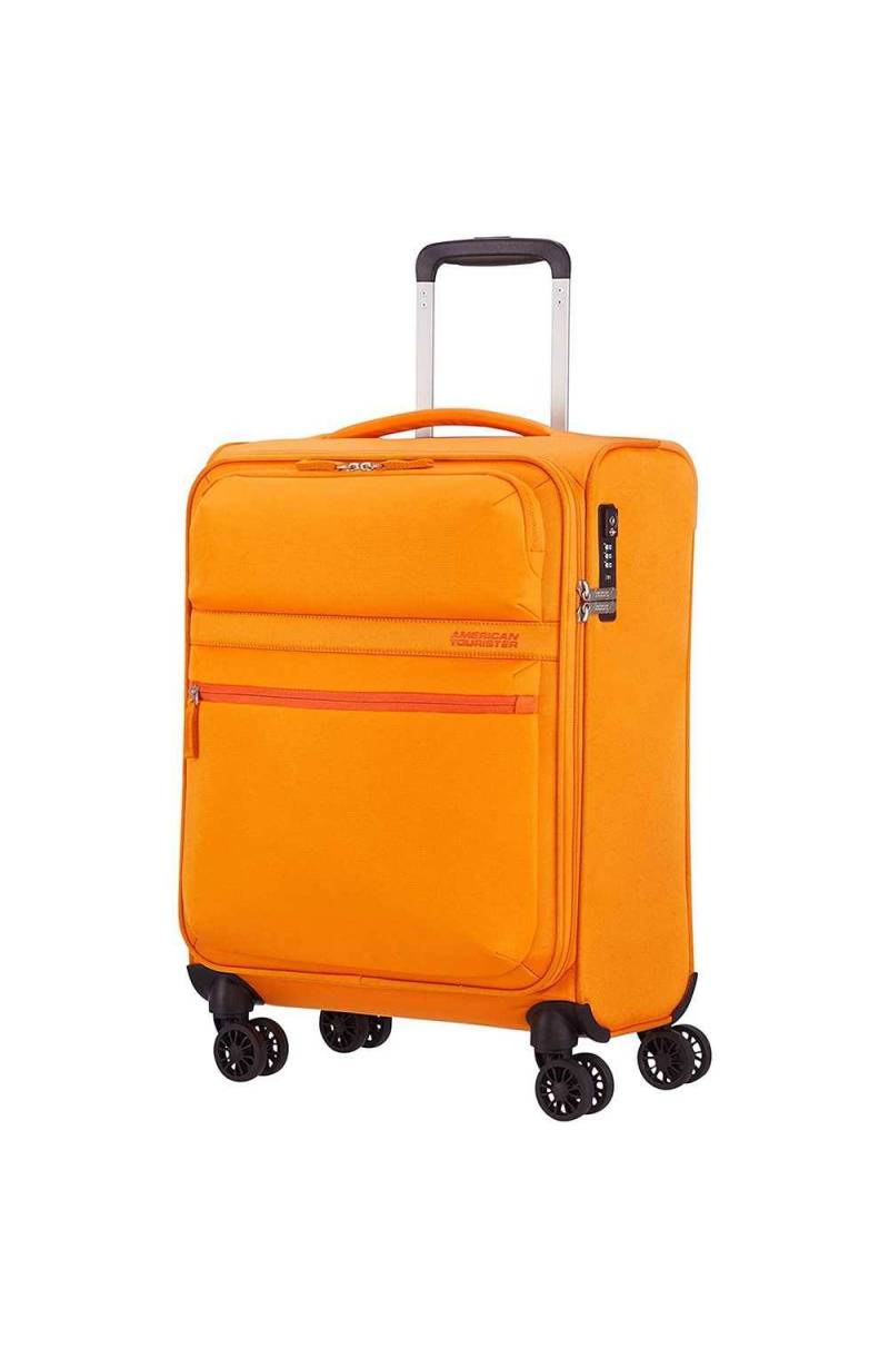 american tourister yellow trolley bag