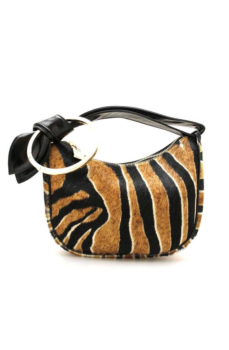 Borbonese Luna bag Middle PVC 904102F09 OP naturale/nero