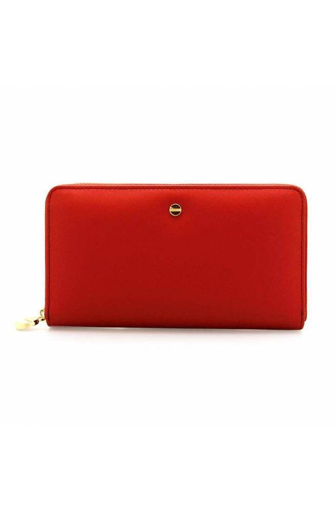 BORBONESE Wallet Female Leather Red - 930111-740-V92