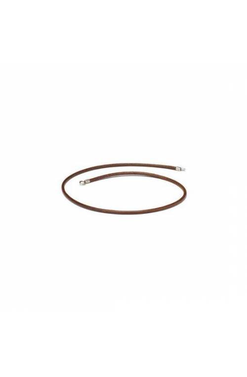 Trollbeads Leather Necklace, Brown, without lock cm 42 ( l310142 )