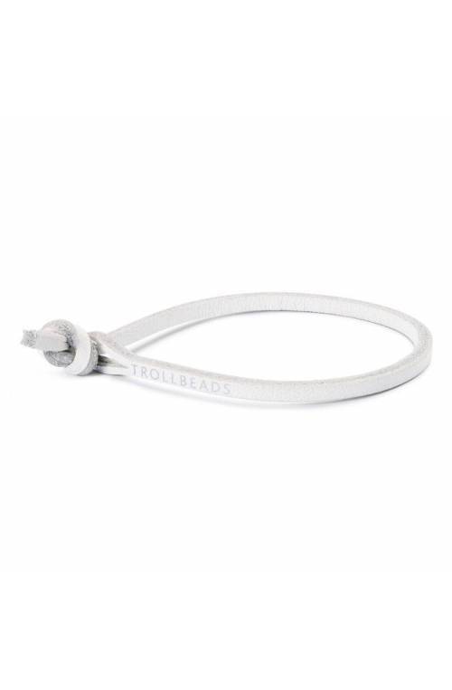 TROLLBEADS Bracelet Leather White - TLEBR-00055