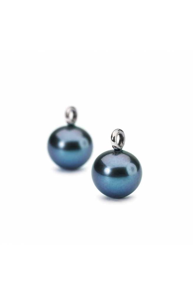 TROLLBEADS Earrings Peacock Pearl Round Drops Female - TAGEA-00096