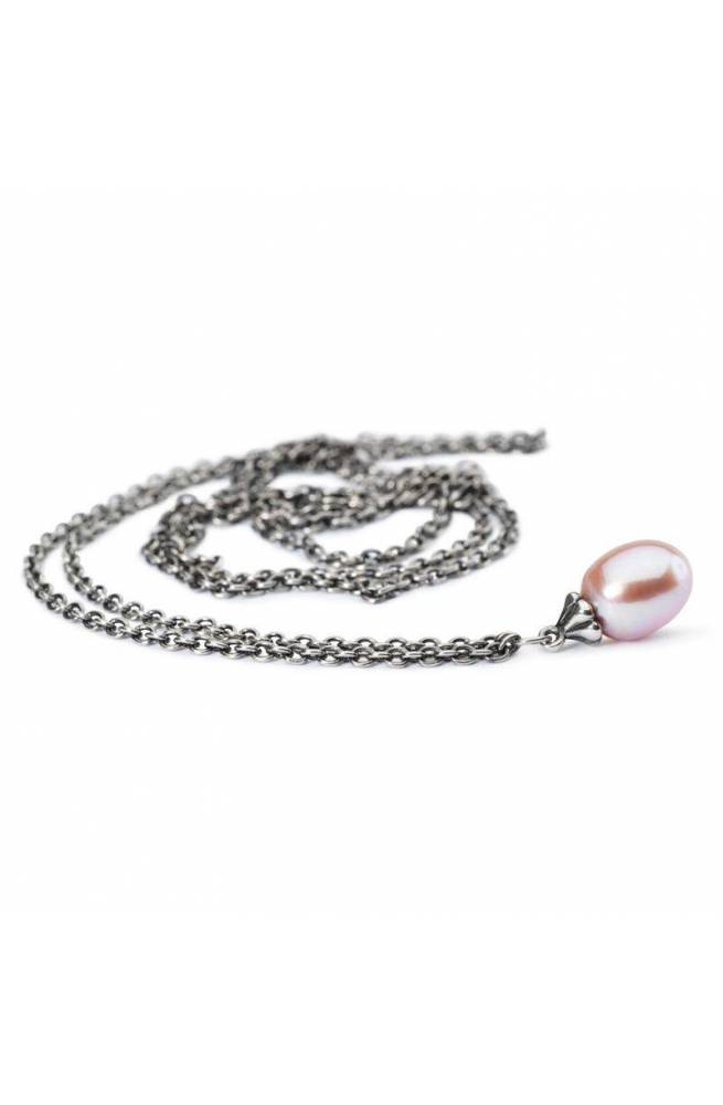 Collana dArgento con Perla Rosa 120 CM TAGFA-00055