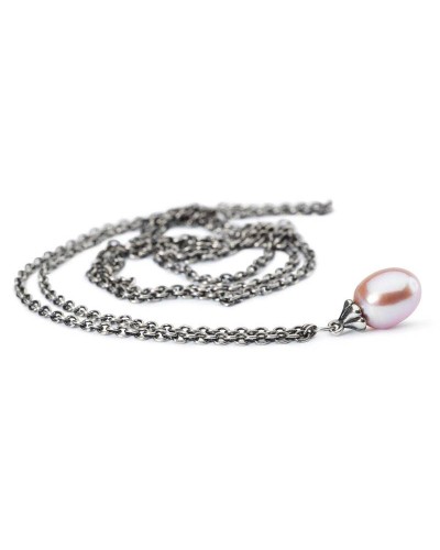 Collana dArgento con Perla Rosa 120 CM TAGFA-00055