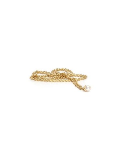 Trollbeads Fantasy Halskette Gold 585 mit Perle 60 cm TAUFA-00001