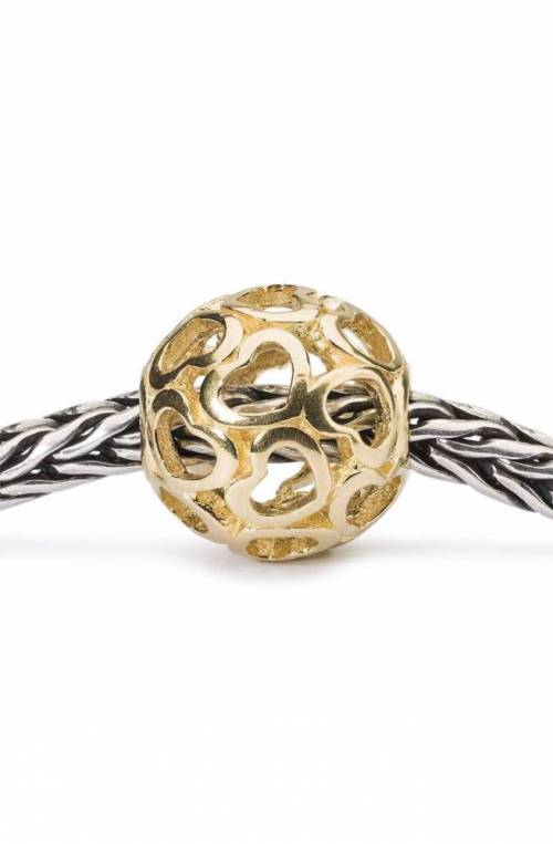 TROLLBEADS Gold Bead Bedeckt mit Liebe - TAUBE-00119