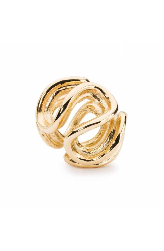 TROLLBEADS Bead Path of Life Bead, Gold TAUBE-00103