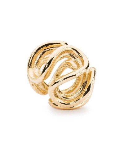 TROLLBEADS Bead Path of Life Bead, Gold TAUBE-00103