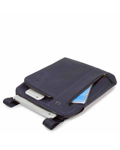 PIQUADRO Tasche BLACK SQUARE Herren Umhängetasche Leder Blau - CA1816B3-BLU4