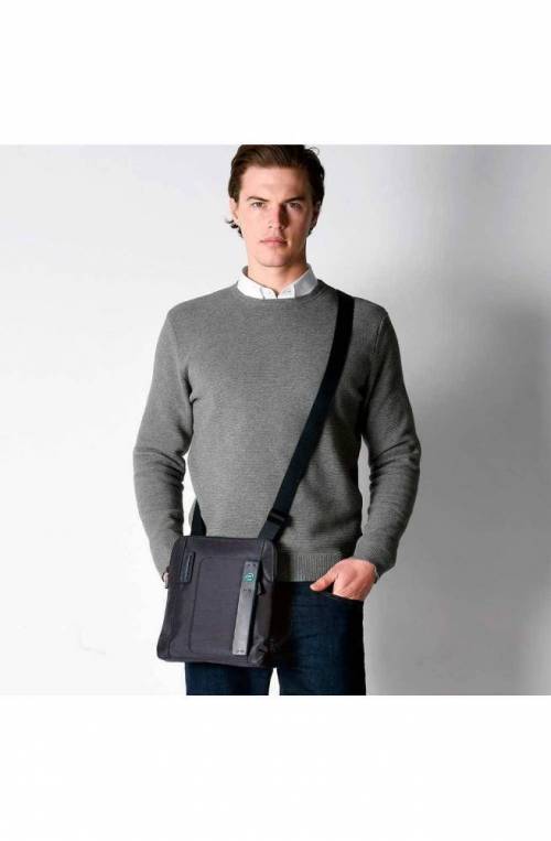 PIQUADRO Bag P16 Male Pocketbook chevron/Black - CA1358P16-CHEVN