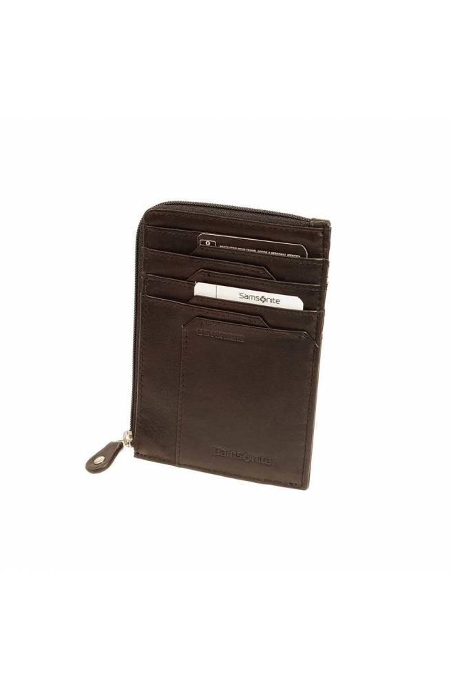 SAMSONITE Geldbörse Attack Herren Leder Braun - CT8-43727