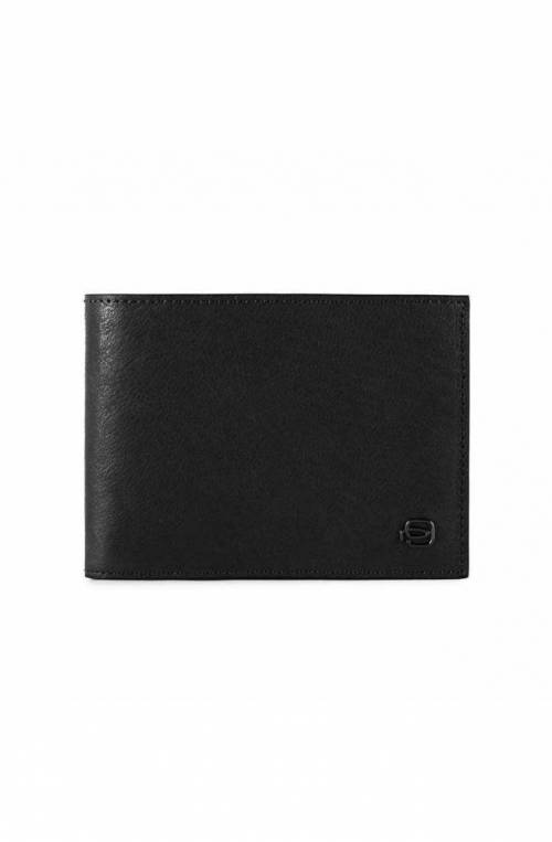 PIQUADRO Cartera Black Square Hombre Cuero Negro - PU257B3R-N