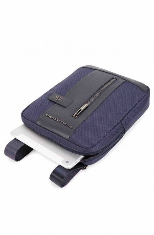 PIQUADRO Bag Brief 2 Male Pocketbook Blue sistem RFID - CA1816BR2-BLU