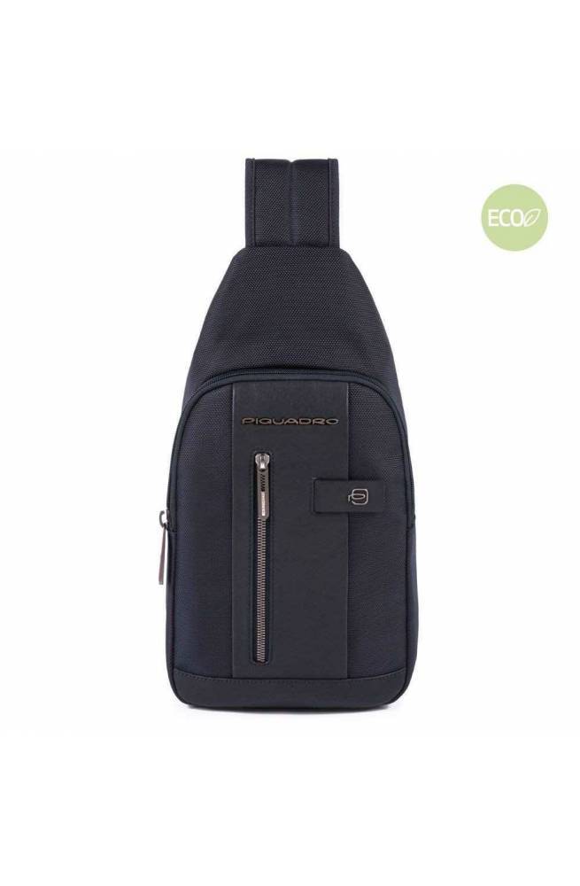 PIQUADRO Bag Brief 2 Male Mono sling Blue - CA4536BR2-BLU