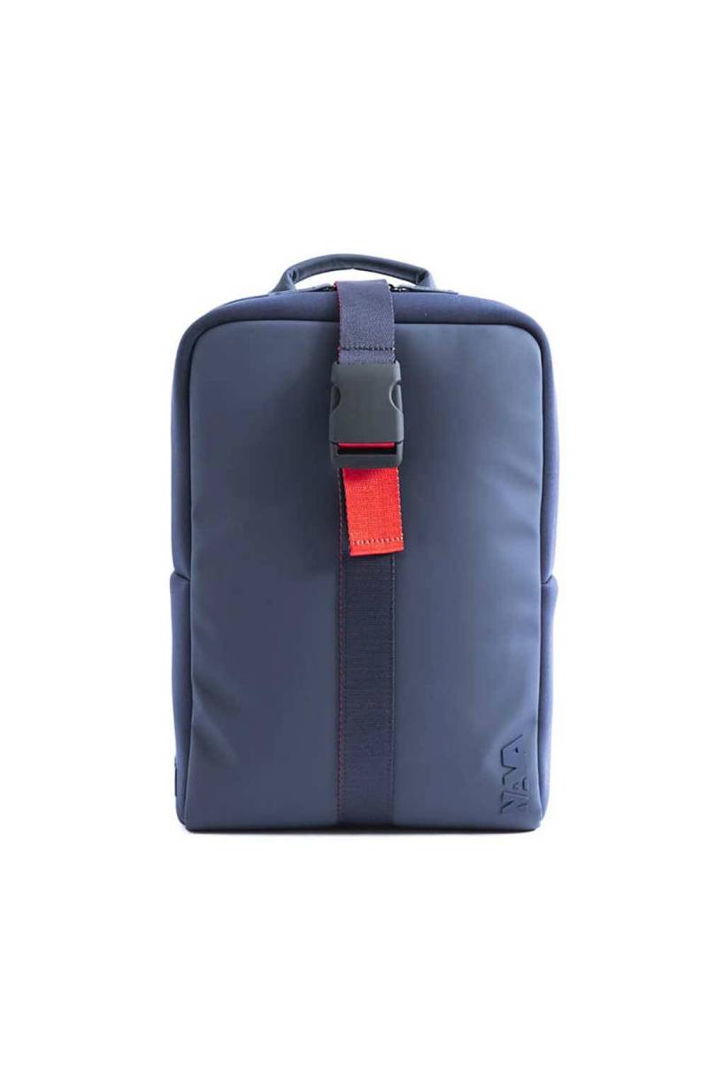 Zaino NAVA Flat Unisex Blu rosso - FT071BR - PoppinsBags