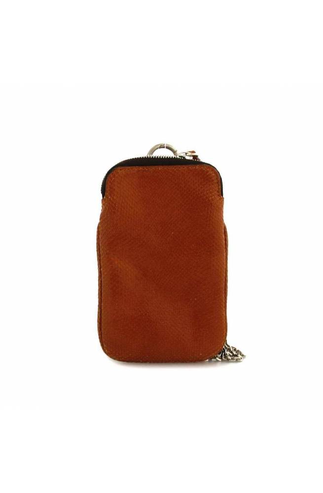 GIANNI CHIARINI Phone case PRETTY Female Leather Orange - BS8110VIPE
