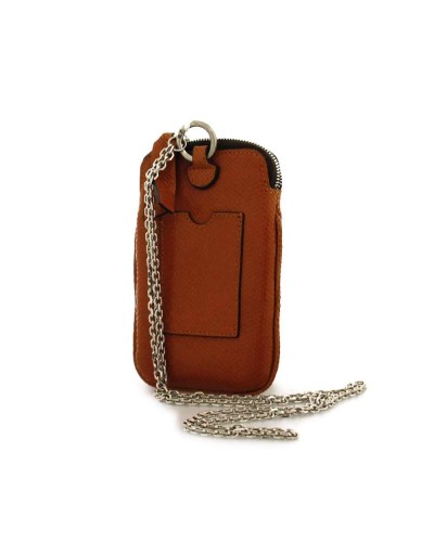 GIANNI CHIARINI Phone case PRETTY Female Leather Orange - BS8110VIPE
