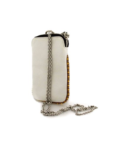 GIANNI CHIARINI Phone case PRETTY Female Leather White - BS8100VLVMARBLE