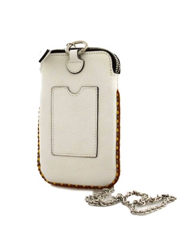 GIANNI CHIARINI Phone case PRETTY Female Leather White - BS8100VLVMARBLE