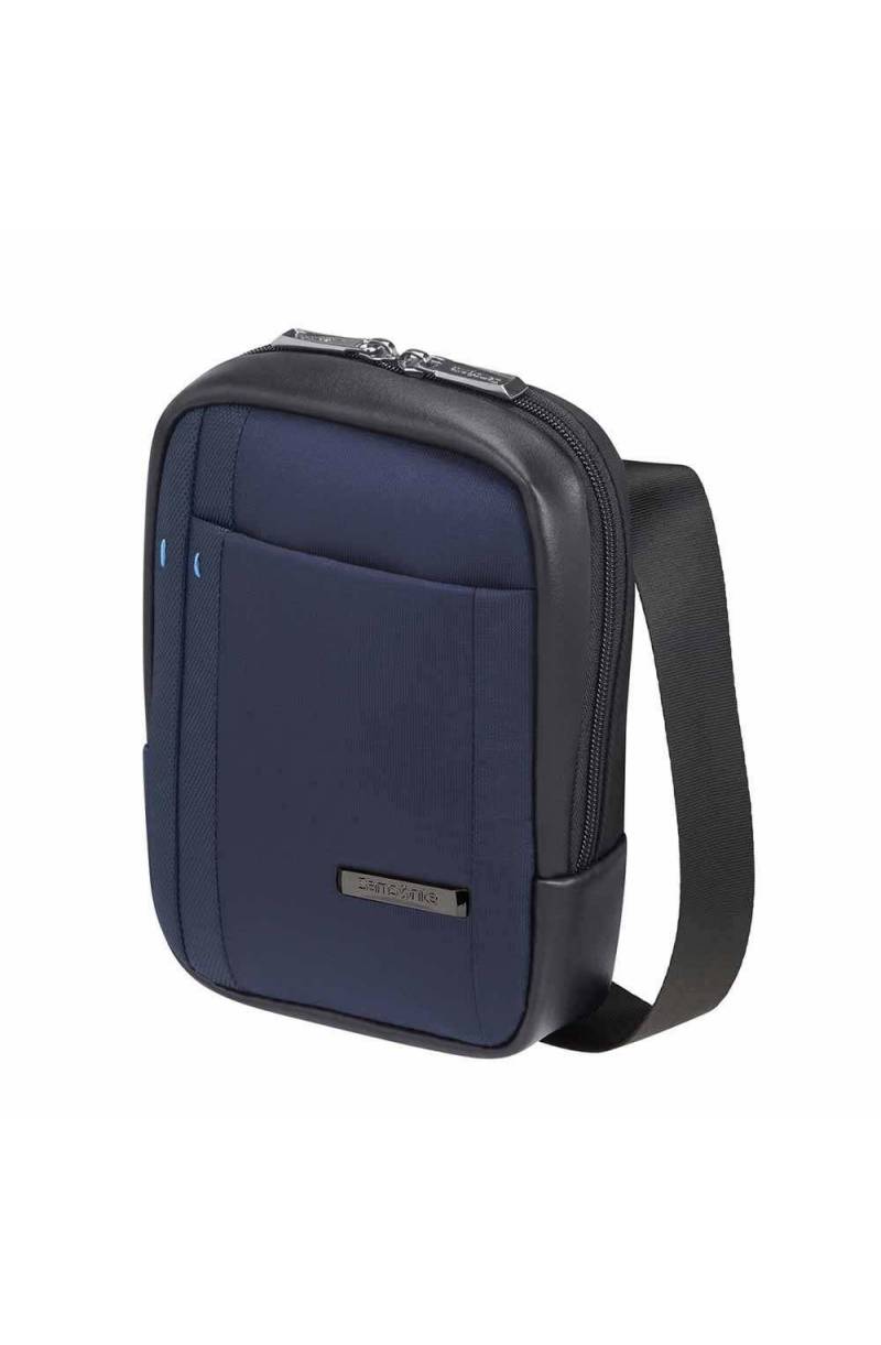 BORSA DA LAVORO SAMSONITE Cartella Tracolla Vera Pelle blu Uomo 43x34x16  EUR 50,00 - PicClick IT