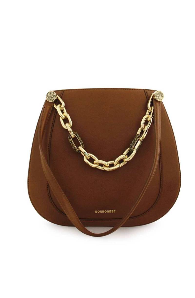 Borsa BORBONESE Donna Pelle Marrone- 923426-AB5-A66 - PoppinsBags