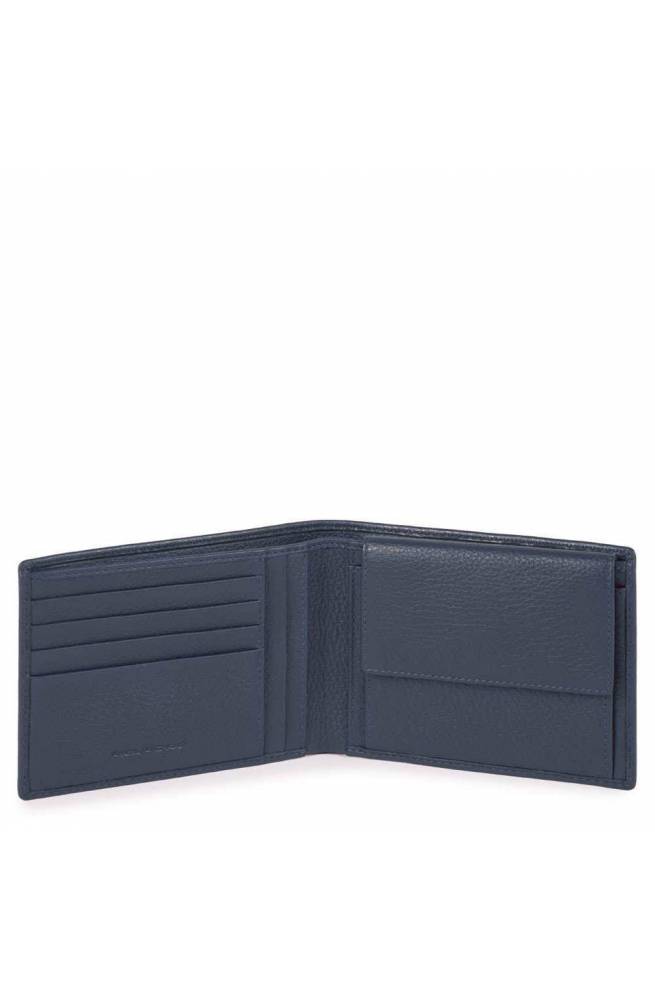 PIQUADRO Wallet Modus Special Male Leather Blue - PU257MOSR-BLU