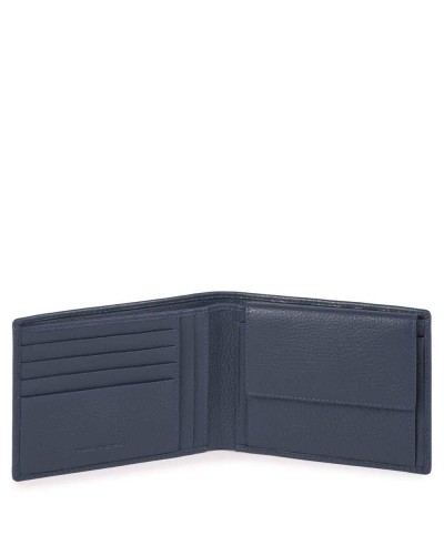 PIQUADRO Wallet Modus Special Male Leather Blue - PU257MOSR-BLU
