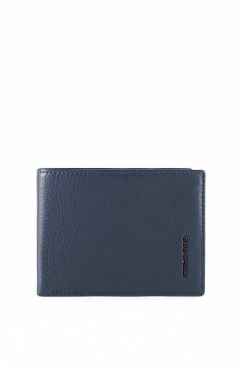 PIQUADRO Wallet Modus Special Male Leather Blue - PU257MOSR-BLU