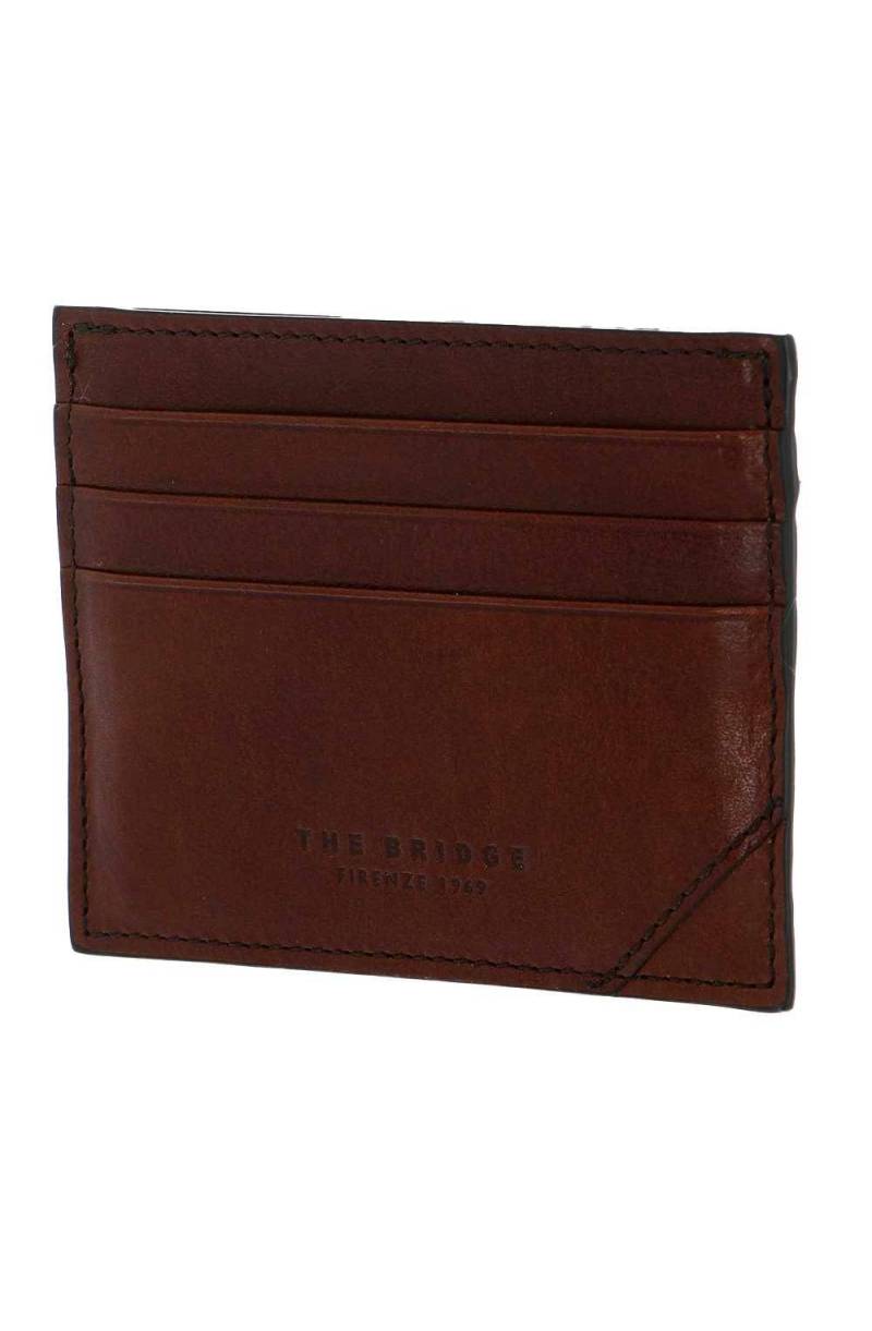 Porta carte di credito The Bridge Uomo Pelle Marrone - 01410101-14 -  PoppinsBags