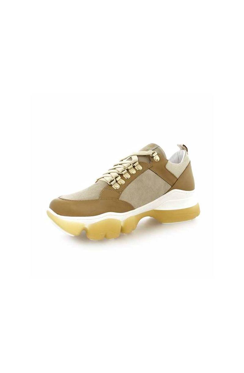 Scarpe Borbonese uomo Sneakers in pelle e tessuto | Pelletteria Dilorenzo