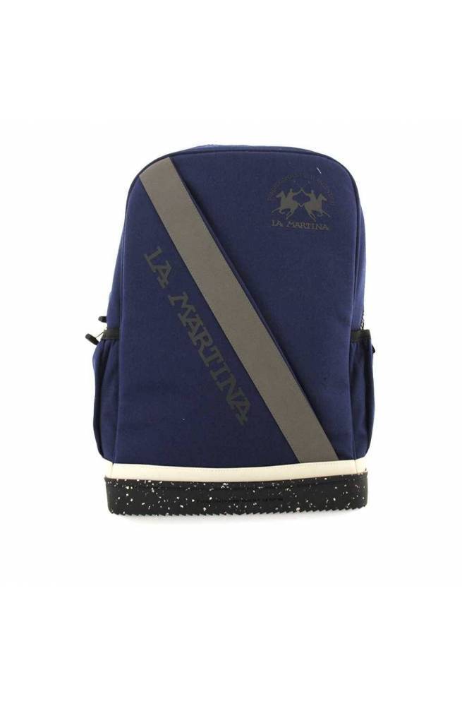 Zaino LA MARTINA RODRIGO Blu Presa USB - LMZA00632T-BLUE - PoppinsBags