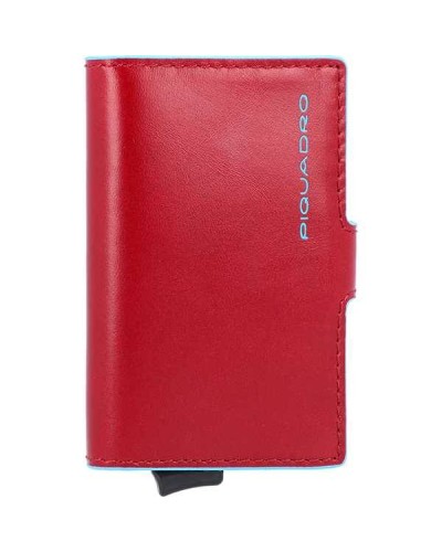 PIQUADRO Titular de la tarjeta Blue Square rojo RFID - PP5649B2R-R