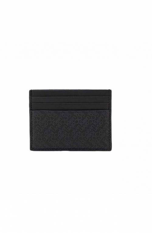 CALVIN KLEIN Cardholder ZIG ZAG Male Black Leather - K50K50754701B