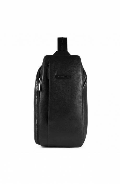 PIQUADRO Bag Modus Special Male Mono sling Leather Black - CA5107MOS-N