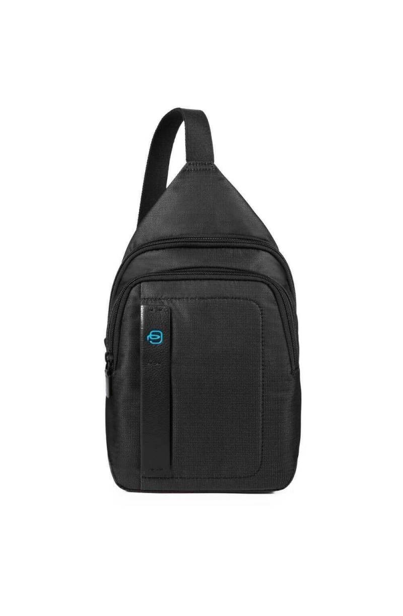 Borsa PIQUADRO P16 Uomo Monospalla Nero - CA4177P16-CHEVN - PoppinsBags