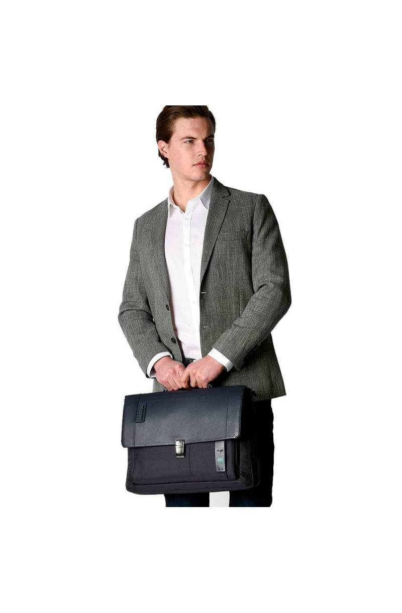 Borsa PIQUADRO Pulse P16 Uomo Nero - CA3111P16-CHEVN - PoppinsBags