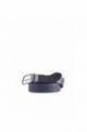 PIQUADRO Belt Black Square Male Leather Reversible Black-blue - CU4877B3-NBLU2