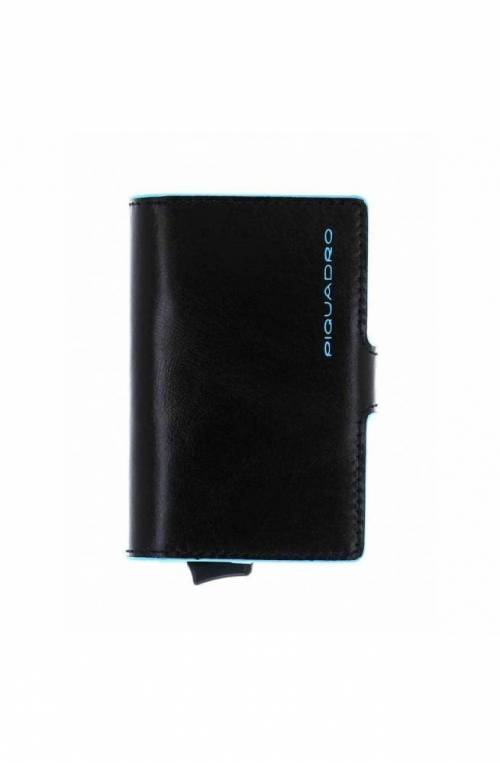 Portacarte PIQUADRO Blue Square Nero Pelle - PP5472B2R-N