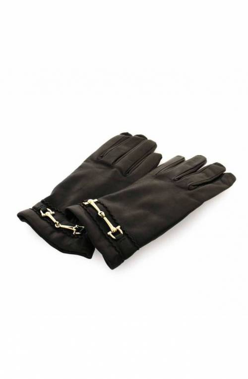 ENNEGI Gloves Female Leather Black - 2660NERO-75