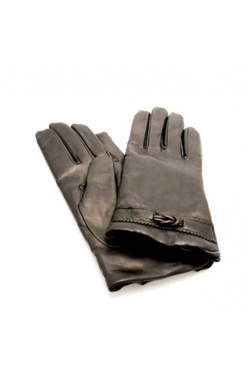 ENNEGI Gloves Female Leather Black Italy - 3C-7