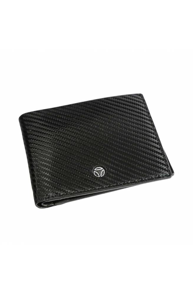 MOMODESIGN Geldbörse Herren Leder Schwarz - MO-03CA-BLACK