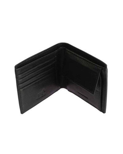 MOMODESIGN Geldbörse Herren Leder Schwarz - MO-03CA-BLACK