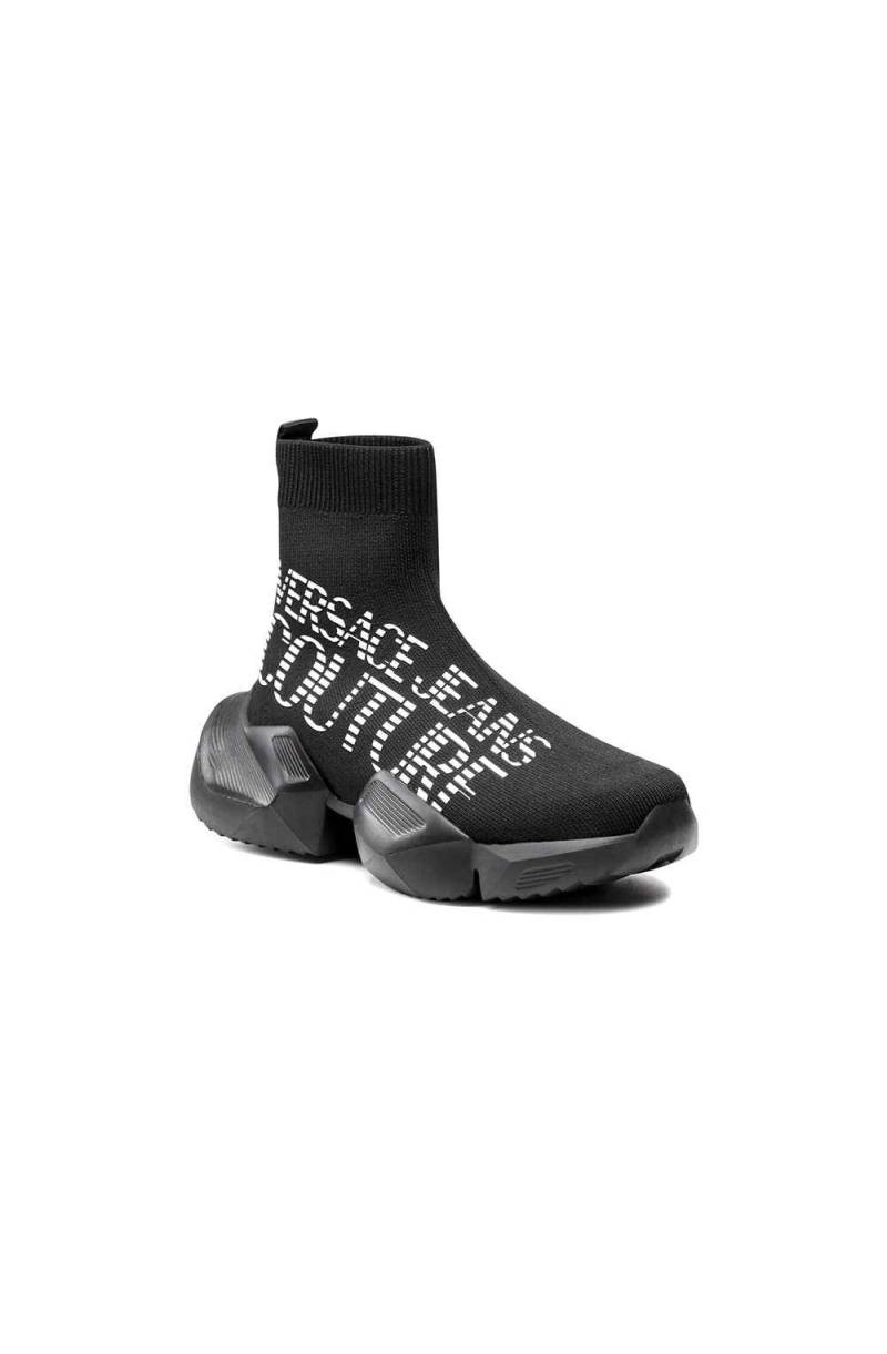 Versace - Squalo Sneaker A Calzini Neri - Melijoe