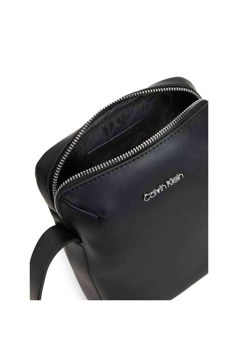 Pochette plaque small pouch nero da uomo firmata calvin klein - CALVIN KLEIN  - Pavidas