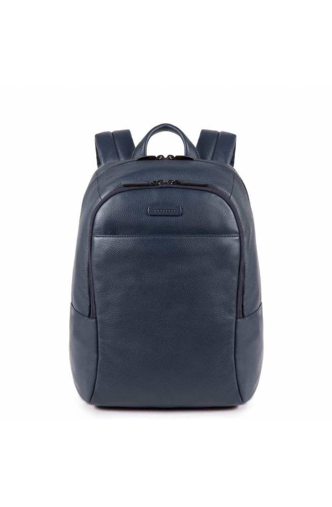 PIQUADRO Backpack Modus Special Male Leather Blue - CA3214MOS-BLU