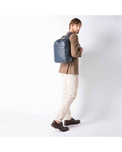 PIQUADRO Mochila Modus Special Hombre Cuero Azul - CA3214MOS-BLU