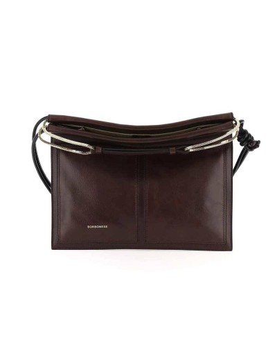 BORBONESE Bag CENTERFOLD Female Leather Brown- 923856-AB4-211