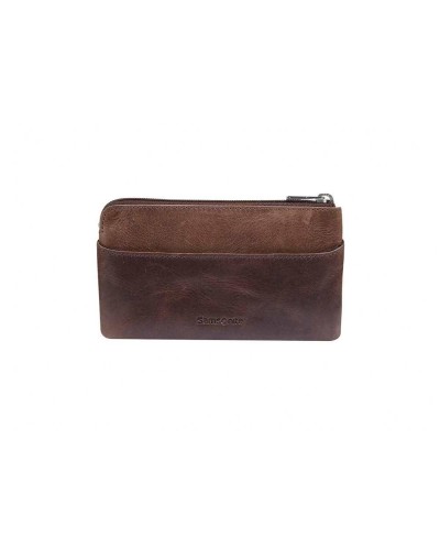 SAMSONITE Geldbörse Herren Leder Braun - CJ0-07517